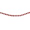 Northlight Metallic Beaded Commercial Christmas Garland - 66' x .15" - Red - Unlit
